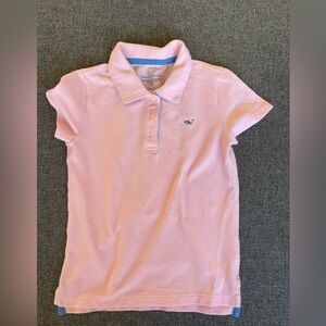 Pink Cotton Collared Polo for Girls from Vineyard Vines